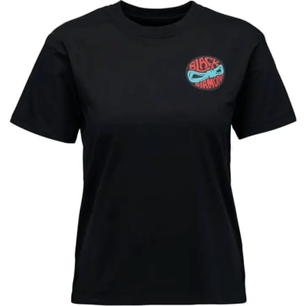 Dames-T-shirt Black Diamond Rope Badge