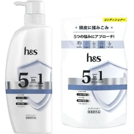 h&s - 5 In1 Hair & Scalp Solution Conditioner 290g Refill