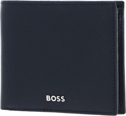 HUGO BOSS Leren Portemonnee Classic Grained Wallet Dark Blue Donkerblauw