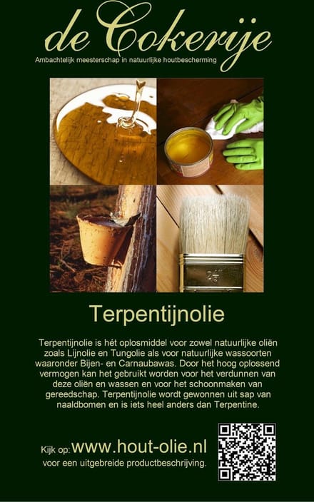 Natuurlijke Terpentijnolie, 500 ml