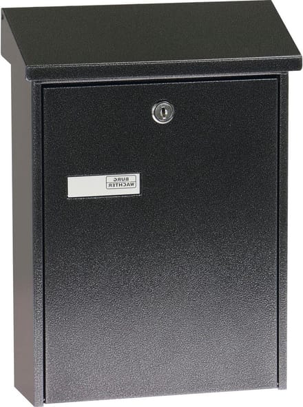 Mailbox Nameplate Folding Rain Roof DIN B5 Insertion Format Galvanized Steel - Daily 5861