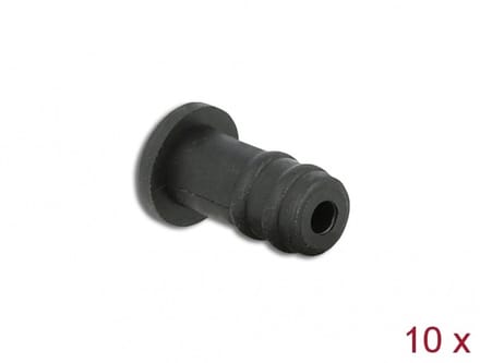 Delock Dust Cover for 3.5 mm stereo jack female 10 pieces black