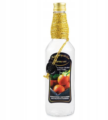Bimberek Serie - Decoratieve Fles - 500ml - Mandarynowka - Glas