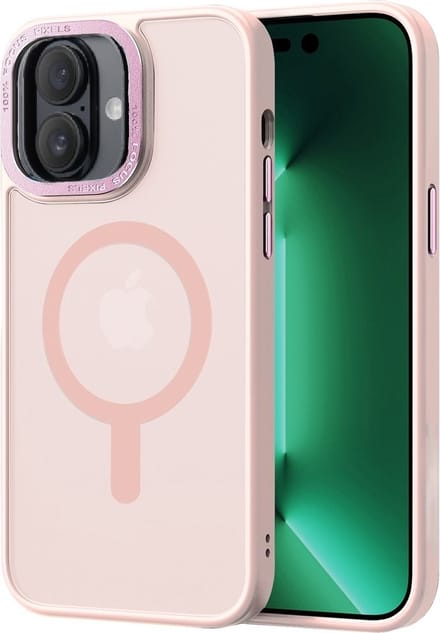 Cityhoesje – iPhone 16 Plus – Backcover - hoesje - Magsafe - Roze