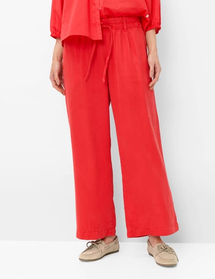 Brax Dames Culotte  Style MAINE S HIBISCUS, rood, maat 40L
