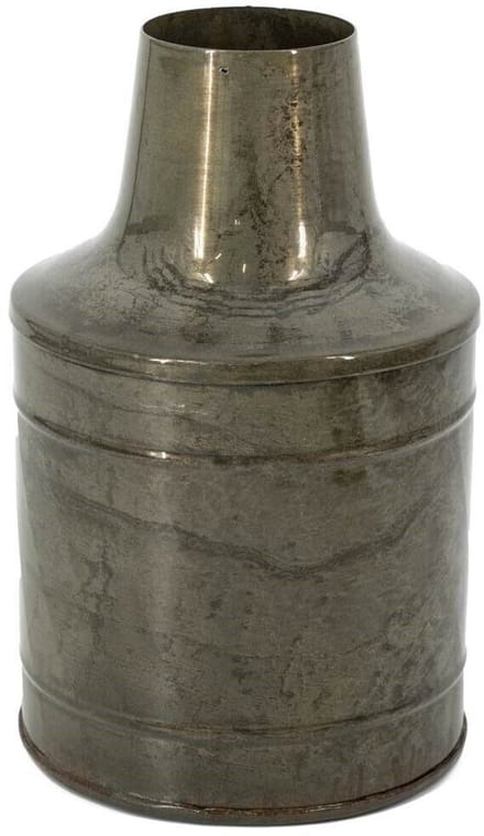Metalen vaas olive