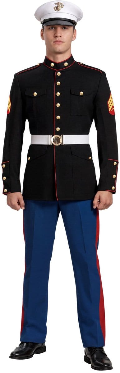 Marine Corps cadet kostuum - Ondode Carnaval Halloween