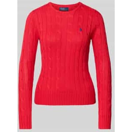 Gebreide pullover met kabelpatroon, model 'JULIANNA'