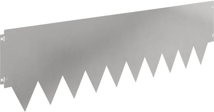 vidaXL - Gazonrand - 10 - st - 103 - x - 30 - cm - Staal - zilver