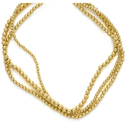 Ketting - LUXENTER - Bielzu - Afwerking 18 karaat geelgoud - Verguld metaal - Voor dames geel