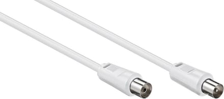 IEC (m) - IEC (v) coaxkabel / recht - wit - 20 meter