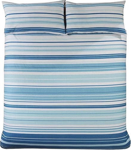 Dekbedovertrek Staford stripe - Blauw - Eenpersoons