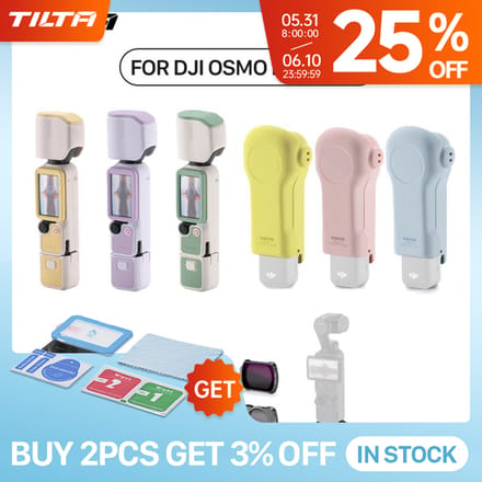 TILTA Voor DJI Osmo Pocket 4 Beschermende draagtas Accessoires Verstelbare schouderriemkit Siliconen filteropslag Expander Shoulder Strap LP