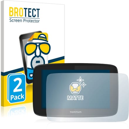 BROTECT - Screenprotector voor TomTom GO Essential (5") - Folie Beschermfolie matte 2 Stuks