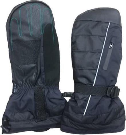 Clausy Skiwant - Extra Handschoen Binnenin - M - L - Zwart - Jeugd-Dames