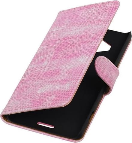 Microsoft Lumia 950 XL - Booktype Wallet Hoesje Mini Slang Roze