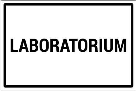 Laboratorium bord | gecoat dibond materiaal | 30 x 20 cm