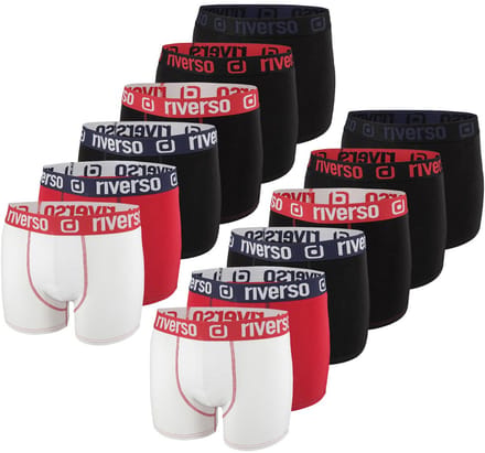 riverso Heren Boxershorts RIVOle 12 Pack Veelkleurig S Geen krassend label