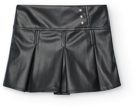Boboli Synthetic Leather Rok Zwart 4 Years Meisje