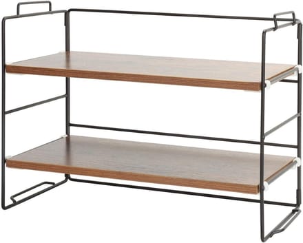 Bureau Plank Organizer - Desktop Opslag Rek - Kantoor Thuis - Verstelbaar Stapelbaar - 40 x 31 x 20 cm