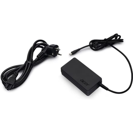 Acer AC Adapter – USB-C Oplader – USB-C – 65W - Geschikt voor alle USB-C laptops/Chromebooks - Zwart