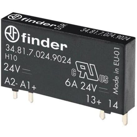 Finder Halfgeleiderrelais 34.81.7.005.9024 Schakelspanning (max.): 33 V/DC Direct schakelend 1 stuk(s)