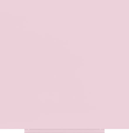 Rocada whiteboard - Skincolour - 100x100cm - roze gelakt