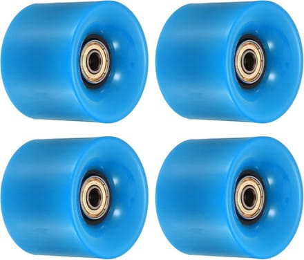 Set van 4 Longboard Wielen 60mm met Lagers - Cruiser Skateboard Vervangingswielen 80A