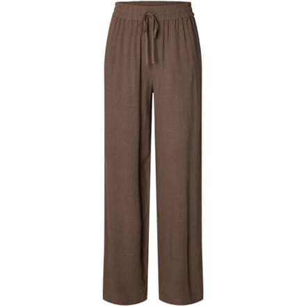 regular fit wijdte broek van mix van viscose en linnen model 'VIVA-GULIA'