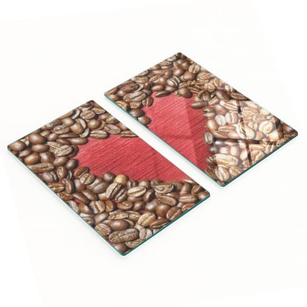 Multifunctionele decoratieve glazen koffieplank in hartvorm 2x30x52 cm