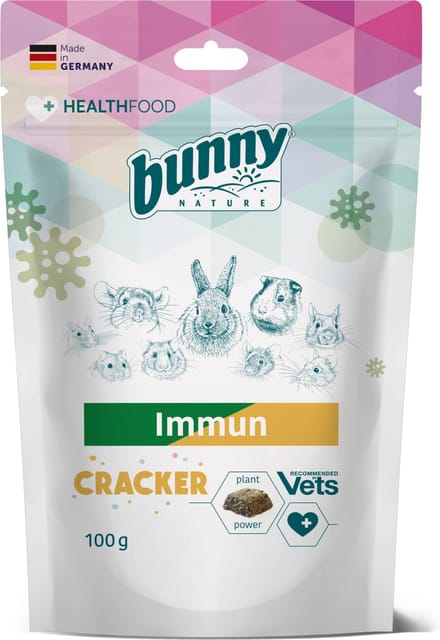 Immun Cracker Bunny Nature - Echinacea Supplement - 100g Natuurlijke Gezondheid Dieren