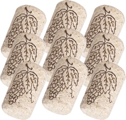 CM Hobby/diy wijn kurken - 9x - 2,5 x 4 cm - knutsel kurk - hobby en creatief