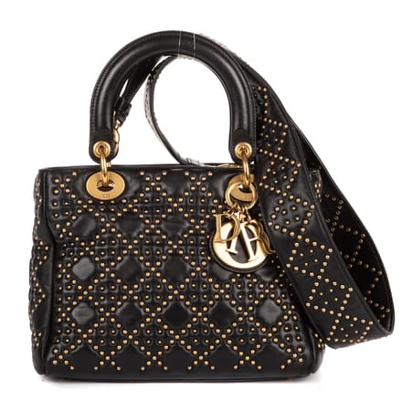 Medium Studded Supple Lady Dior Medium  schoudertas