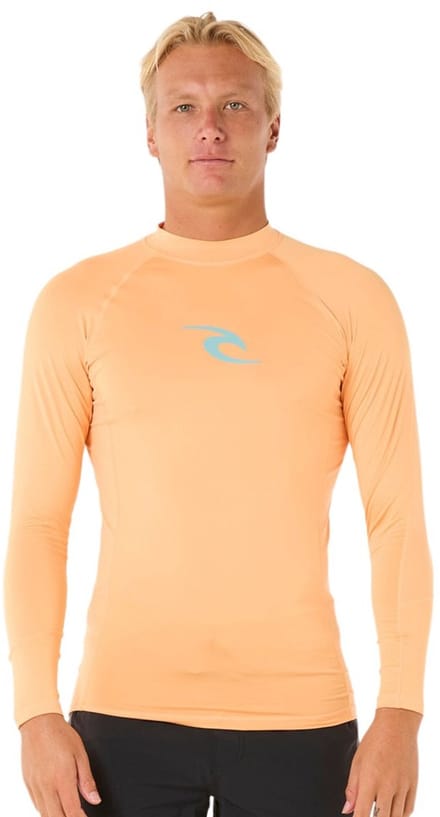 Rip Curl Waves Upf Perf Rash Guard Met Lange Mouwen Oranje XS Man