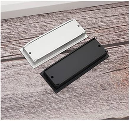 4 Stuks Inbouw Flush Deur Pull Handvatten voor Schuifdeuren - Zwart (80x42 mm)