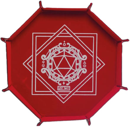 Lapi Toys - Pitjesbak XL - Dobbelsteenbak - Dice tray - Dobbelbak - Dobbelpiste - ⌀36 cm - Rood