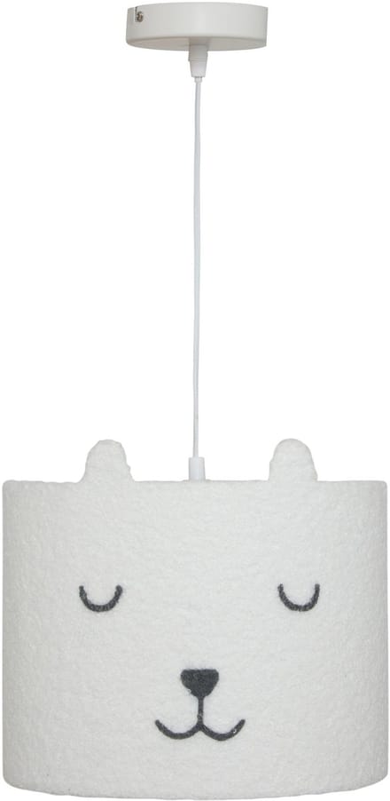 Atmosphera Kids kinderlamp/Hanglamp Teddy - Ø28cm - Wit