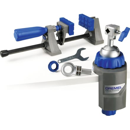 Dremel Multi-Vise 2500 Multitool machine accessoire - 3-in-1 en stationaire bankschroef, losstaande klem en gereedschaphouder