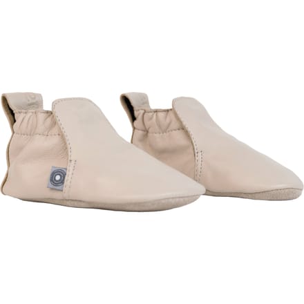 Leren babyslofje maat 16 - creme - 3-6 maanden - Zachte zool