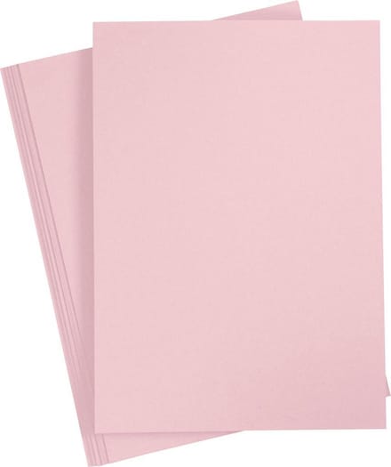 Karton, A4, vel 210x297 mm, 210 gr, roze, 10 vel/ 1 doos