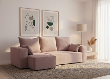 Luxe Uitschuifbare Slaapbank – 246x145 cm – Industrohome
