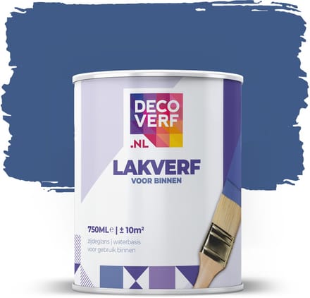 Decoverf lakverf koningsblauw, 750ml