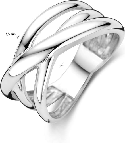 Gerhodineerd Zilver Ring 1339425