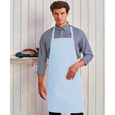 Premier Dames/Dames Kleuren Bipschort Met Zak / Werkkleding (Lichtblauw)