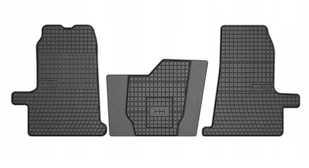 Frogum FORD Transit Mk6 (2000-2006) / Mk7 (2006-2013) - Rubberen automatten - Set van 3 - Geurloos - Perfecte pasvorm