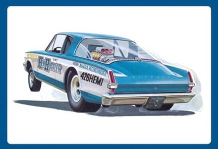 AMT Modelbouwpakket Auto - 1464 Plymouth Funny Car Barracuda - Amerikaanse Auto Plastic - 1:25 - Modelbouw
