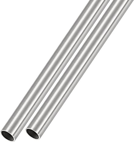 RVS Buis 304 - 9.5mm Buitendiameter, 1mm Wanddikte, 300mm Lengte - 2 Stuks Rechte Slangen
