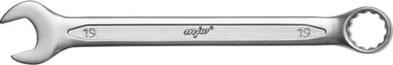 MJW Ringsleutel 19 mm - 12-kant, CrV Staal, DIN 3113
