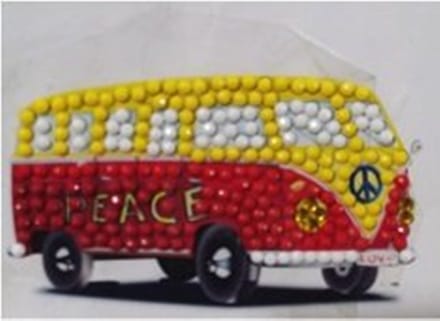 Crystal Art Motif Kit stickers | Camper Van