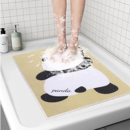 Antislip Douchemat met Panda Patroon - Zachte en Duurzame PVC Badkamermat
